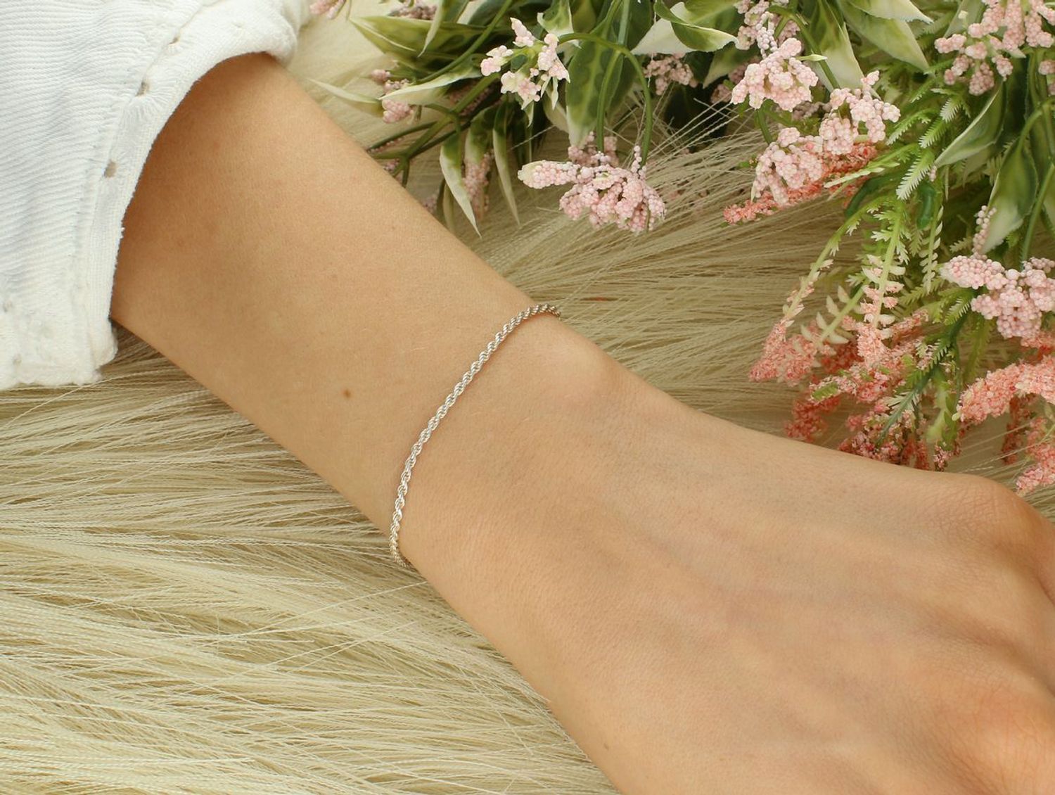 Bransoletka srebrna Kordel próba 925, DIA-BRA-ROPE12-035-925 1,5mm.jpg